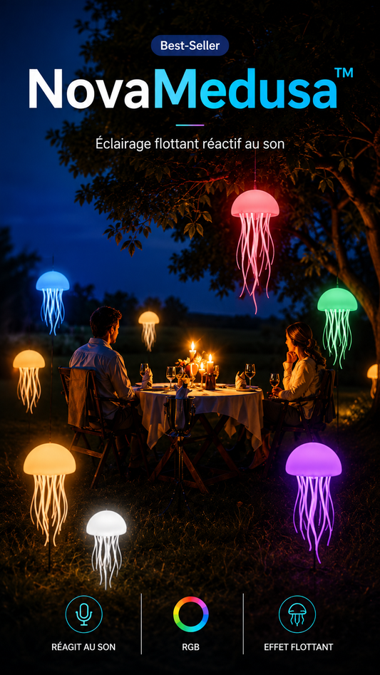 NovaMedusa™ – Lampe LED Flottante Éclairage